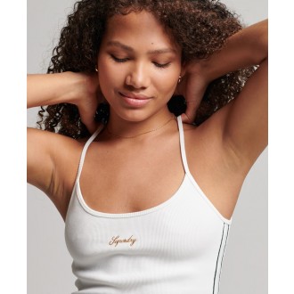 Superdry dámske šaty code sl strappy dress - Biela