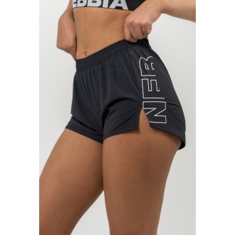 Nebbia FIT Activewear Smart Pocket Shorts 442 - BLACK