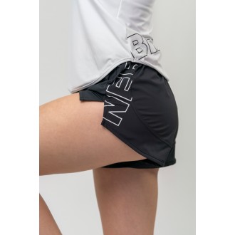 Nebbia FIT Activewear Smart Pocket Shorts 442 - BLACK