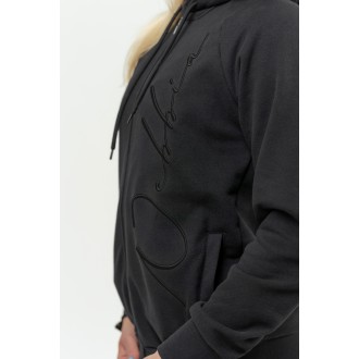 NEBBIA Dámska športová mikina s kapucňou INTENSE Signature 845 - BLACK