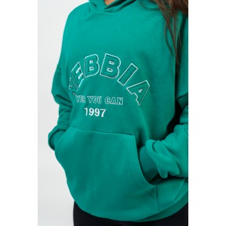 Nebbia Oversize mikina s kapucí GYM RAT 256 - GREEN