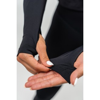 Nebbia Černý top s dlouhým rukávem TRUE HERO 242 - BLACK