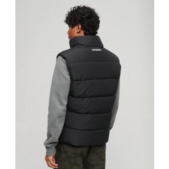 Superdry pánska zimná vesta Sports Puffer - Black