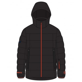 Superdry pánska zimná bunda Ski Radar Pro Puffer - Black