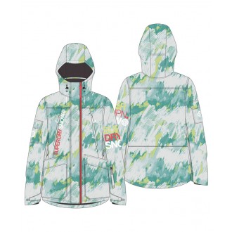 Superdry dámska lyžiarska bunda Ski Ultimate Rescue - Tyrkysová