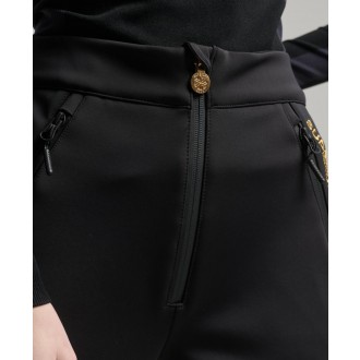 Superdry dámske lyžiarske nohavice Ski Softshell Slim - Black