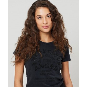 Retrojeans Dámske tričko CEYLON - Čierna