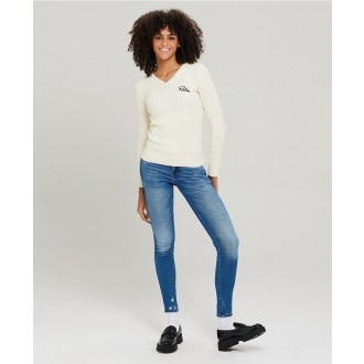 Retrojeans Dámsky pulóver ROSEVILLE V 23 - Biela