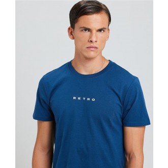 Retrojeans Pánske tričko IROKO - Tmavomodrá