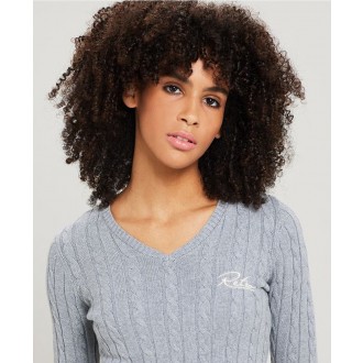 Retrojeans Dámsky pulóver ROSEVILLE V 23 - Sivá