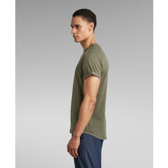 G-STAR RAW Pánske tričko - Tmavozelená