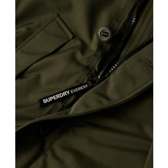 Superdry pánska zimná bunda Everest Faux Fur Hooded Parka - Zelená