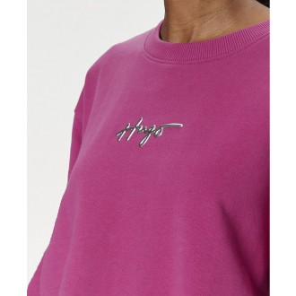 Hugo dámska mikina ClassicCrew_1 - Tmavoružová