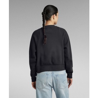 G-STAR RAW Dámska mikina Cornely raw dot raglan - Čierna