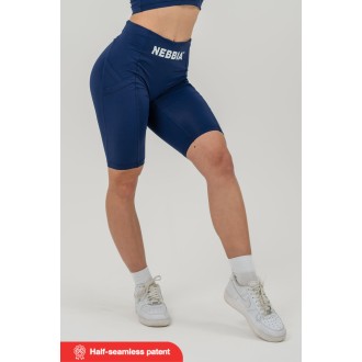 Nebbia Cyklistické šortky s vysokým pasem 10″ GYM THERAPY 628 - dark blue