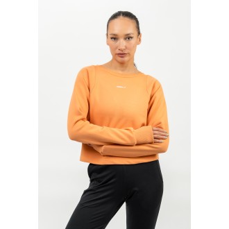 Nebbia Crop mikina GYM SPIRIT 483 - orange