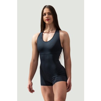 Nebbia Sportovní overal krátký 5″ GYM RAT 287 - black