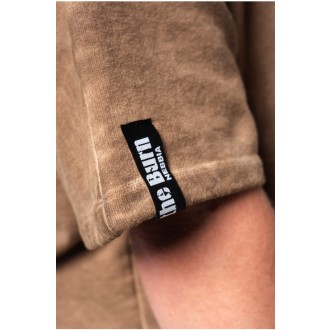 Nebbia Washed-off oversized košile 90s THROWBACK 347 - light brown