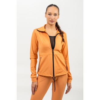 Nebbia Mikina na zip s odleskem SLEEK 481 - orange