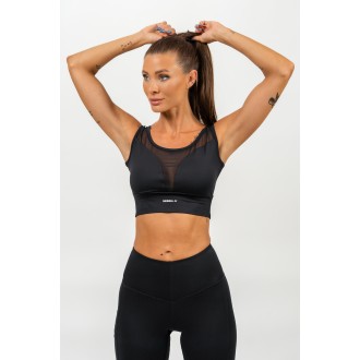 Nebbia Sportovní podprsenka se síťkou PERFORMANCE 477 - black