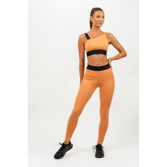 Nebbia Asymetrická sportovní podprsenka ELITE 469 - orange