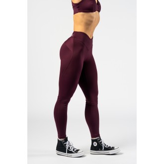 Nebbia Tvarující legíny s V-shaped pasem STRONG BEAUTY 425 - DARK RED