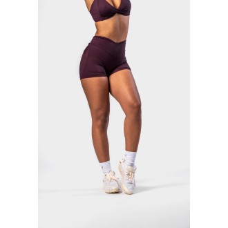 Nebbia Tvarující šortky s V-shaped pasem STRONG BEAUTY 428 - DARK RED