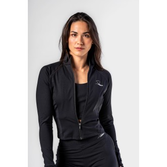 Deni x NEBBIA Fitness tracktop na zip 314 - black