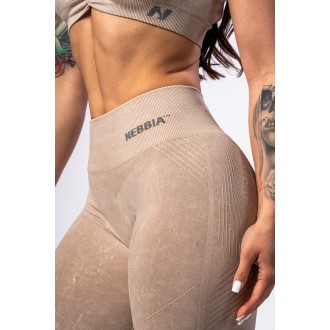 Nebbia Bezešvé push-up legíny s vysokým pasem TOTALLY SEAMLESS 303 - cream