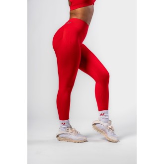 Nebbia Bezešvé push-up legíny s vysokým pasem TOTALLY SEAMLESS 303 - red