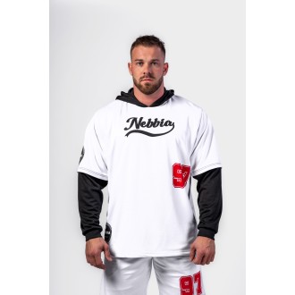 Nebbia Tričko s kapucí PLAY BIG 376 - white