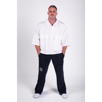 Nebbia Boxy fit košile s kapsami STREET ICON 599 - white