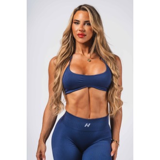 Nebbia Bezešvá lift-up sportovní podprsenka FLOW SEAMLESS 495 - blue