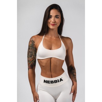 Nebbia Bezešvá lift-up sportovní podprsenka FLOW SEAMLESS 495 - cream