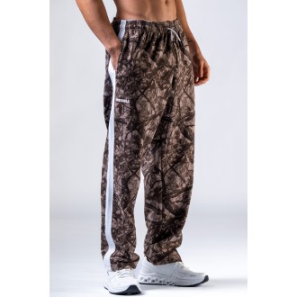 Nebbia Relaxed fit tepláky POWER 904 Light brown camo - LIGHT BROWN CAMO