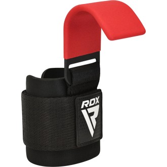 RDX W5 Weight Lifting Hook Straps RED