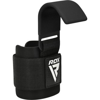 RDX W5 Weight Lifting Hook Straps BLACK