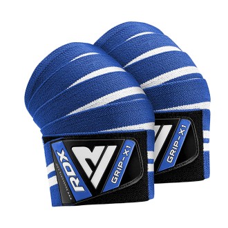 RDX K4 Weightlifting Knee Wraps OEKO-TEX® Standard 100 certified BLUE