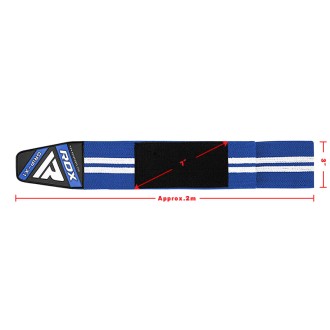 RDX K4 Weightlifting Knee Wraps OEKO-TEX® Standard 100 certified BLUE