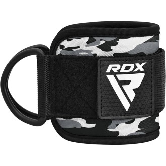 RDX A4 Ankle Straps For Gym Cable Machine CAMO GRAY