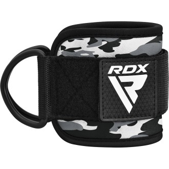 RDX A4 Ankle Straps For Gym Cable Machine CAMO GRAY