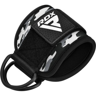 RDX A4 Ankle Straps For Gym Cable Machine CAMO GRAY