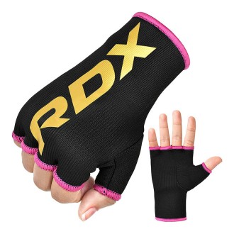 RDX BP INNER GLOVES ELASTICATED HALF FINGER FOR Women OEKO-TEX® Standard 100 certified BLACK/PINK