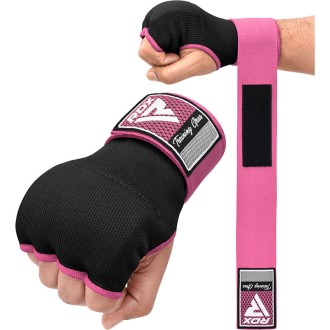 RDX IS Gel Padded Inner Gloves Hook & Loop Wrist Strap for Knuckle Protection OEKO-TEX® Standard 100 certified PINK