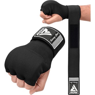 RDX IS Gel Padded Inner Gloves Hook & Loop Wrist Strap for Knuckle Protection OEKO-TEX® Standard 100 certified BLACK