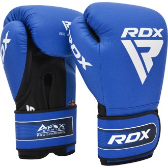 RDX APEX Sparring/Training Boxing Gloves Hook & Loop BLUE