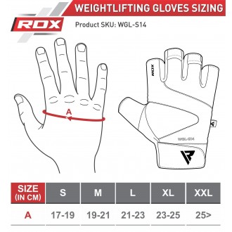 RDX S14 Ferris kožené fitness rukavice - Šedé