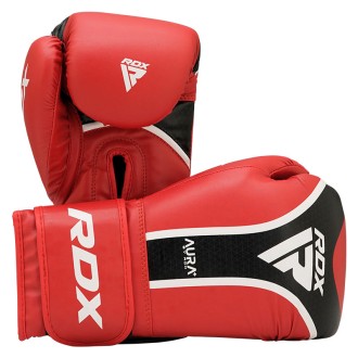 RDX BOXING GLOVES AURA PLUS T-17 RED BLACK