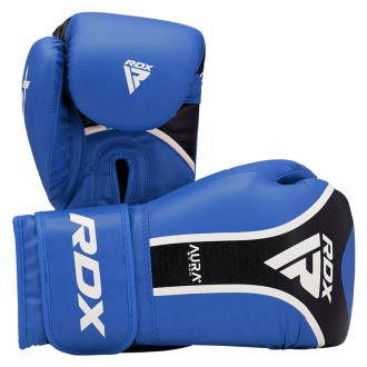 RDX BOXING GLOVES AURA PLUS T-17 BLUE BLACK