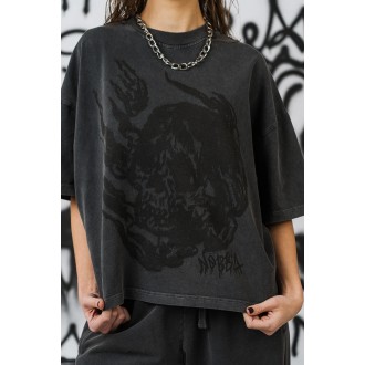 Dámské oversized tričko NEBBIA x Sexsdreams 814 - black